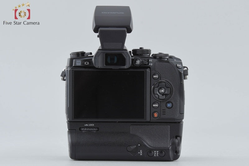 Olympus OM-D E-M1 Black 16.3 MP Digital Mirrorless Camera + HLD-7 Battery holder