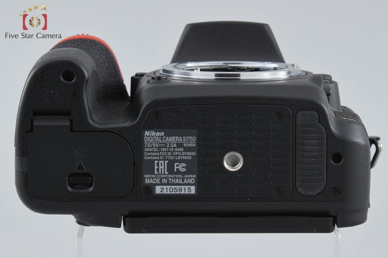 "Shutter count 1,364" Nikon D750 24.3 MP Full Frame Digital SLR Camera Body