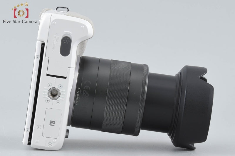 Canon EOS M3 White 24.2 MP Digital Camera EF-M 18-55 IS STM Lens