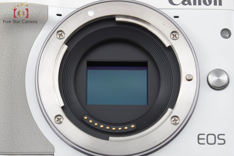 Canon EOS M3 White 24.2 MP Digital Camera EF-M 18-55 IS STM Lens