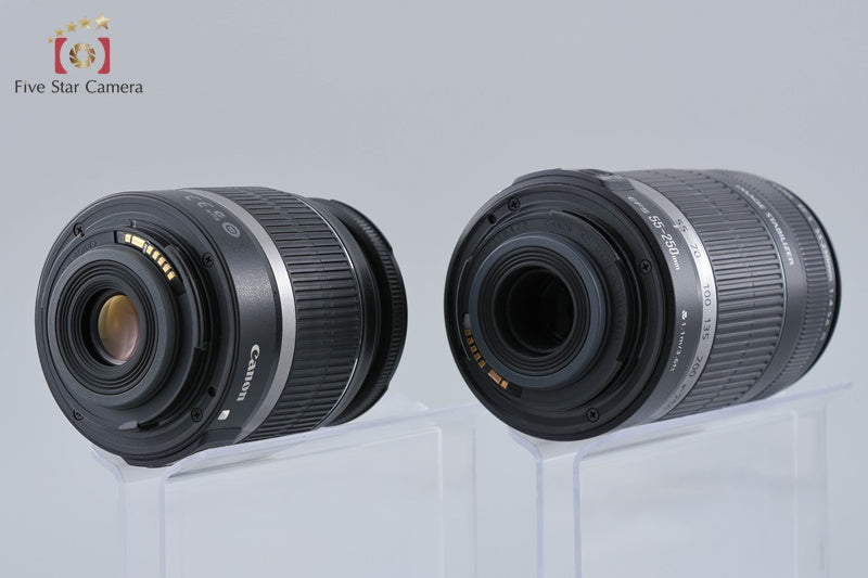 Canon EOS Kiss X2 / Rebel XSi /450D 12.2 MP 18-55 55-250 Lenses