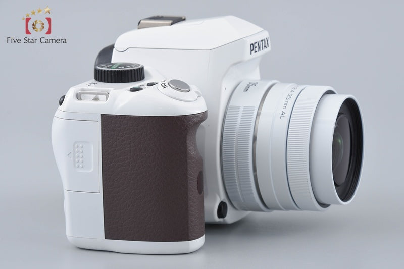 PENTAX K-r White x Brown 12.4 MP DSLR Camera + SMC DA 35mm AL White