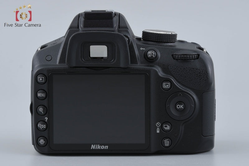 "Shutter count 2,042" Nikon D3200 Black 24.2 MP DSLR 18-55 VR Lens