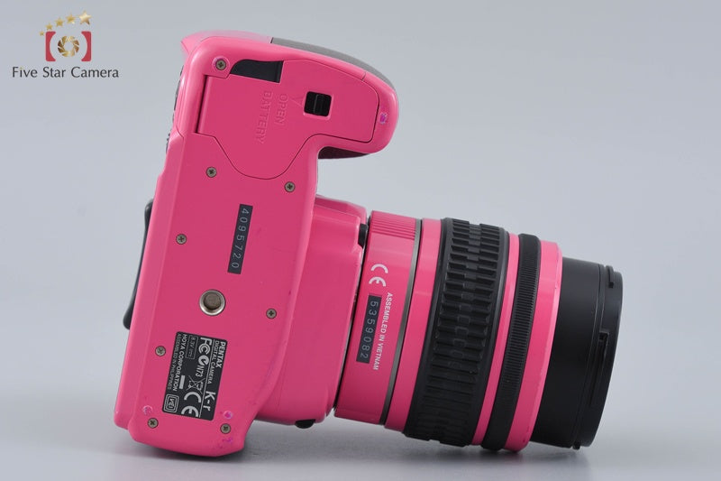 PENTAX K-r Pink x Brown 12.4 MP DSLR Camera 18-55 Lens