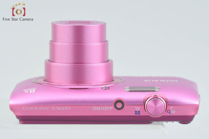 Nikon COOLPIX S3600 Azalea Pink 20.0 MP Digital Camera