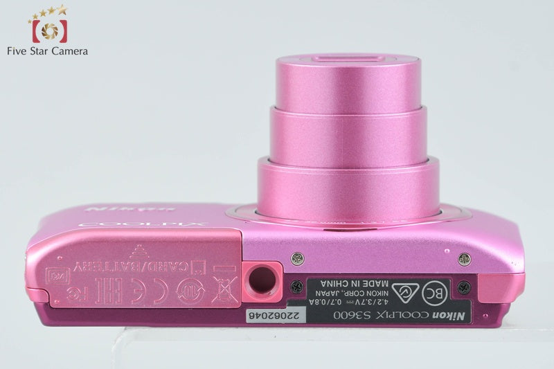 Nikon COOLPIX S3600 Azalea Pink 20.0 MP Digital Camera
