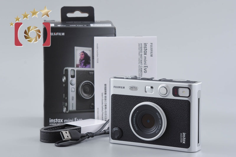 Fujifilm Instax Mini Evo Black Hybrid Instant Film Camera w/ Box