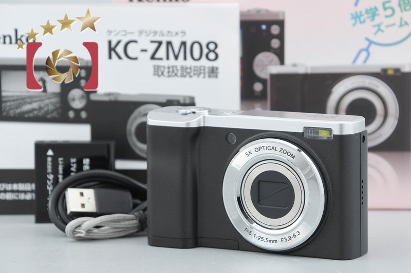 Kenko KC-ZM08 Black 16.0 MP Digital Camera w/ Box from Japan