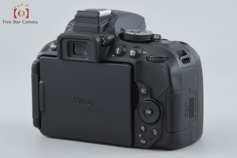 Nikon D5300 Black 24.2 MP DSLR Camera 18-55 55-200 VR II Lenses