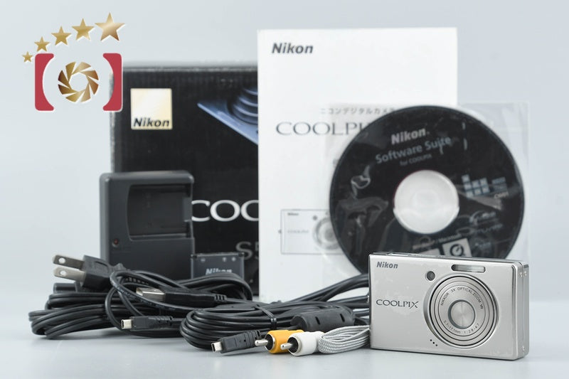 Nikon COOLPIX S510 Silver 8.1 MP Digital Camera w/ Box