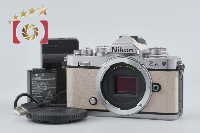 "Count 4,598" Nikon Z fc Sand Beige 20.9 MP Digital Mirrorless Camera Body