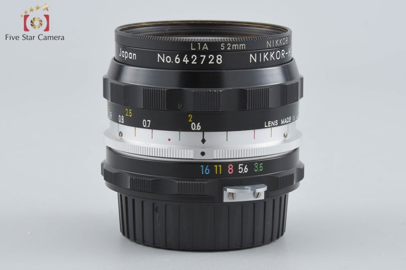 Nikon NIKKOR-H Auto 28mm f/3.5 Non Ai Lens
