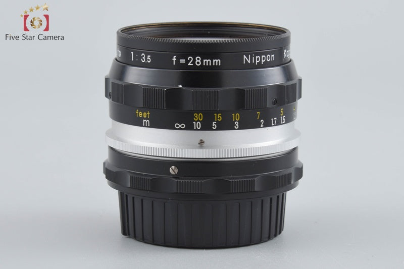 Nikon NIKKOR-H Auto 28mm f/3.5 Non Ai Lens