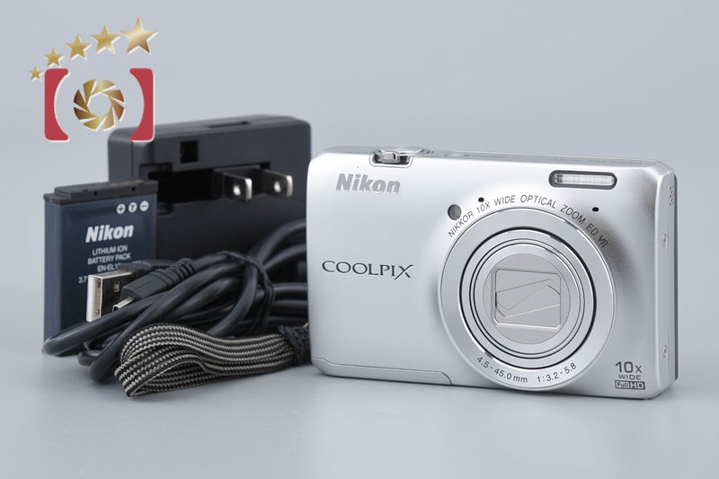 Nikon COOLPIX S6300 Crystal Silver 16.0 MP Digital Camera
