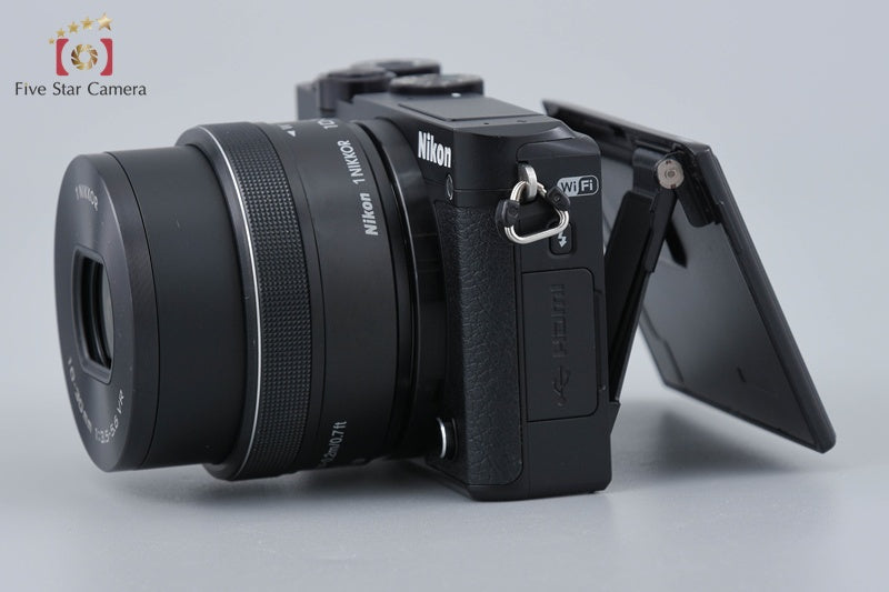 "Shutter count 1,381" Nikon 1 J5 Black 20.8 MP Digital Camera 10-30 Lens