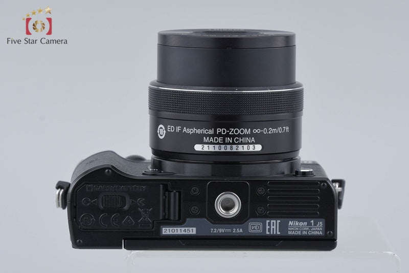 "Shutter count 1,381" Nikon 1 J5 Black 20.8 MP Digital Camera 10-30 Lens