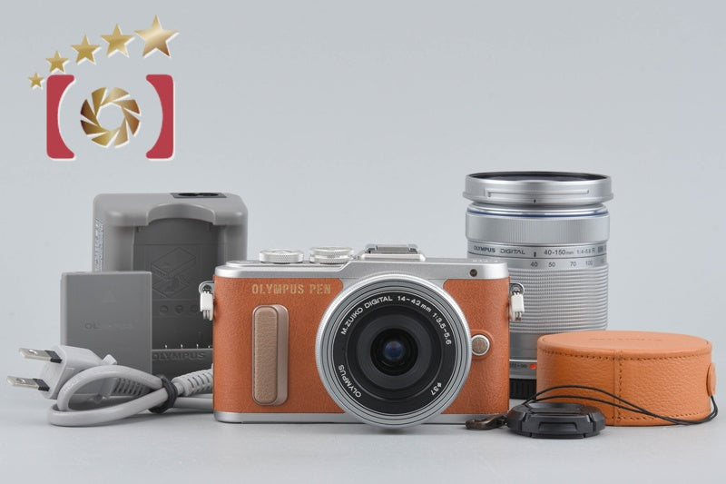 "Shutter count 774" Olympus PEN E-PL8 Brown16.1 MP 14-42 40-150 Lenses