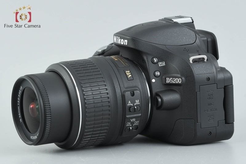 "Shutter count 394" Nikon D5200 Black 24.1 MP DSLR 18-55 VR Lens