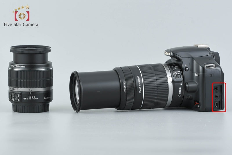 Canon EOS Kiss X2 / Rebel XSi / 450D 12.2 MP 18-55 55-250 Lenses