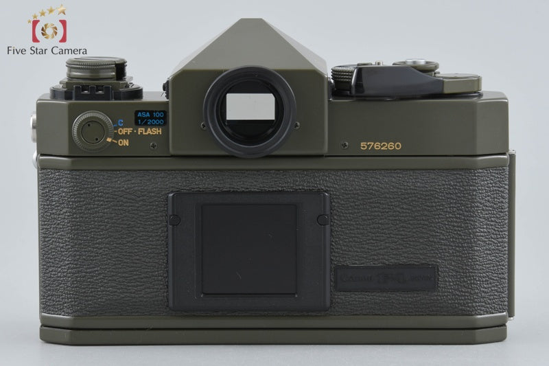 Canon F-1 Olive Drab OD 35mm SLR Film Camera Body w/ Box