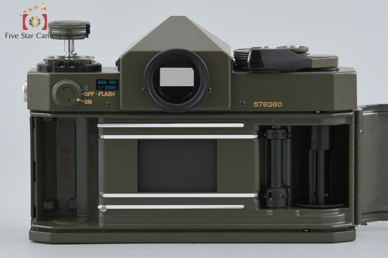 Canon F-1 Olive Drab OD 35mm SLR Film Camera Body w/ Box