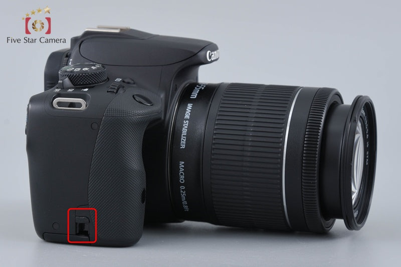 Canon EOS Kiss X7 / Rebel SL1 / 100D Black 18.0 MP EF-S 18-55 IS STM Lens