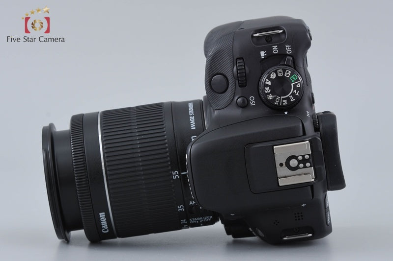 Canon EOS Kiss X7 / Rebel SL1 / 100D Black 18.0 MP EF-S 18-55 IS STM Lens