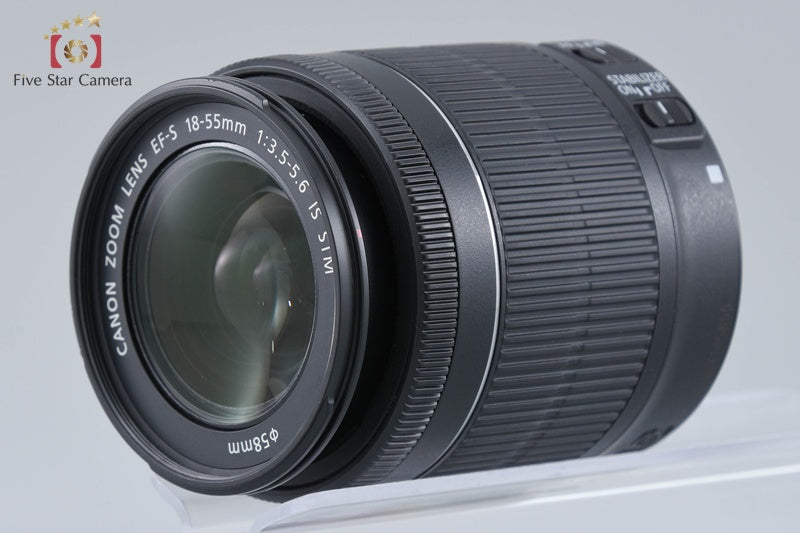 Canon EOS Kiss X7 / Rebel SL1 / 100D Black 18.0 MP EF-S 18-55 IS STM Lens