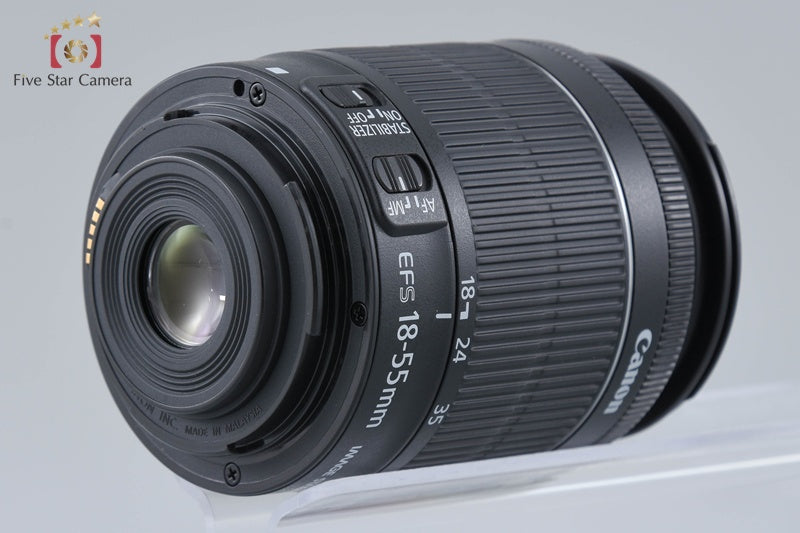 Canon EOS Kiss X7 / Rebel SL1 / 100D Black 18.0 MP EF-S 18-55 IS STM Lens