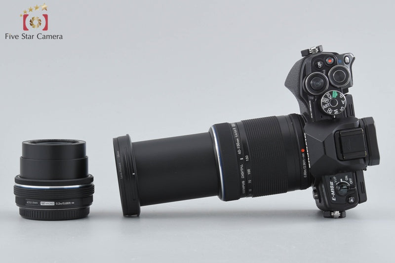Olympus OM-D E-M10 Mark III Black 16.1 MP 14-42 40-150 EZ Lenses