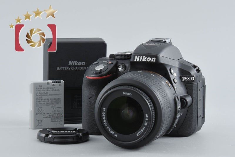 Nikon D5300 Black 24.2 MP DSLR Camera 18-55 VR Lens