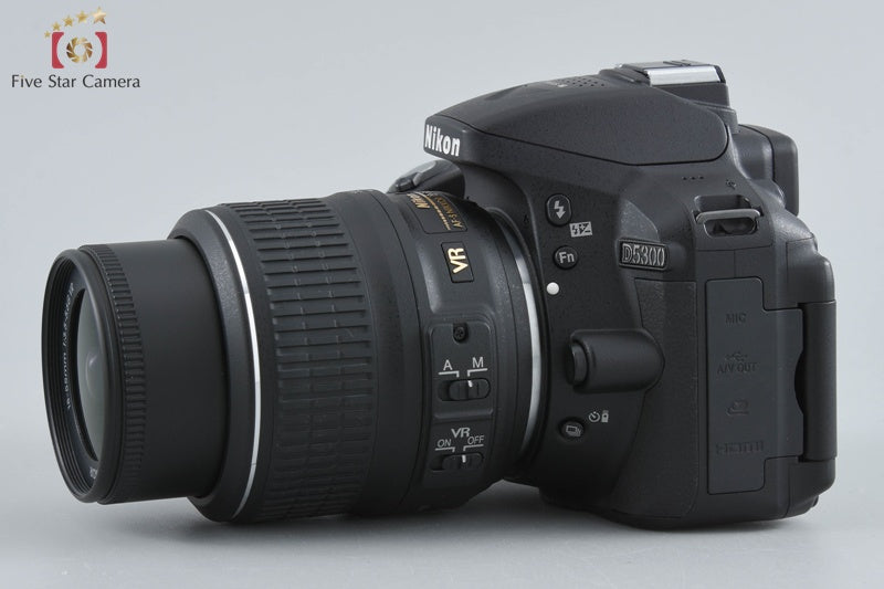 Nikon D5300 Black 24.2 MP DSLR Camera 18-55 VR Lens