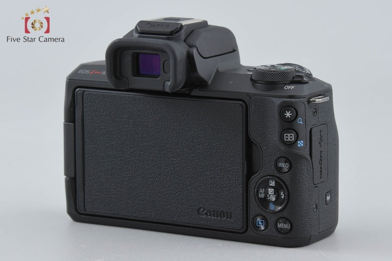 "Count 4,000" Canon EOS Kiss M / M50 Black 24.0 MP 15-45 55-200 IS STM Lenses