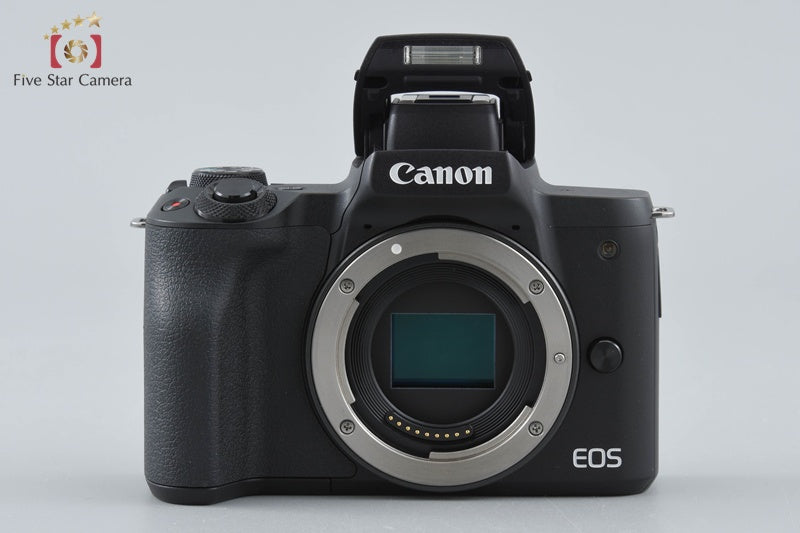 "Count 4,000" Canon EOS Kiss M / M50 Black 24.0 MP 15-45 55-200 IS STM Lenses
