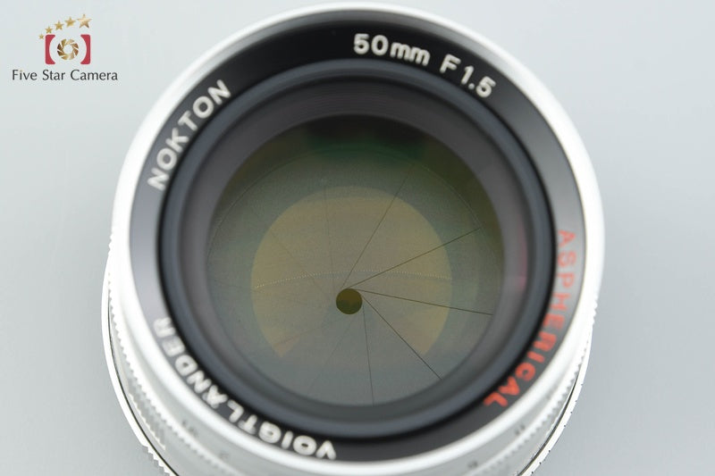 Voigtlander NOKTON 50mm f/1.5 Aspherical Silver L39 LTM Leica Thread Mount