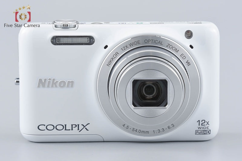 Nikon COOLPIX S6600 Natural White 16.0 MP Digital Camera w/ Box