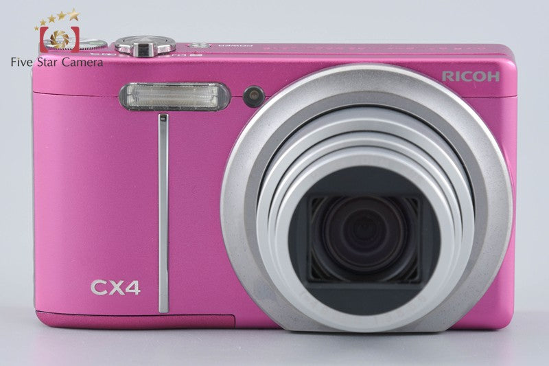 "Shutter count 3,402" Ricoh CX4 Purple Pink 10.0 MP Digital Camera