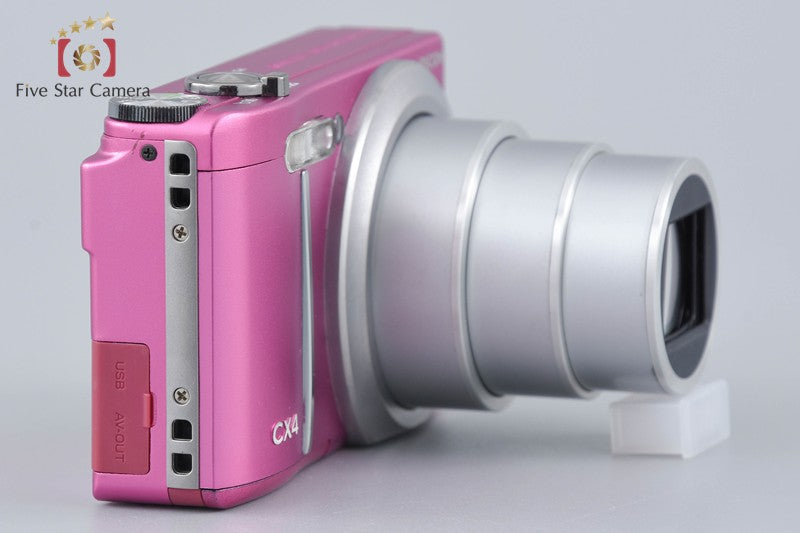 "Shutter count 3,402" Ricoh CX4 Purple Pink 10.0 MP Digital Camera