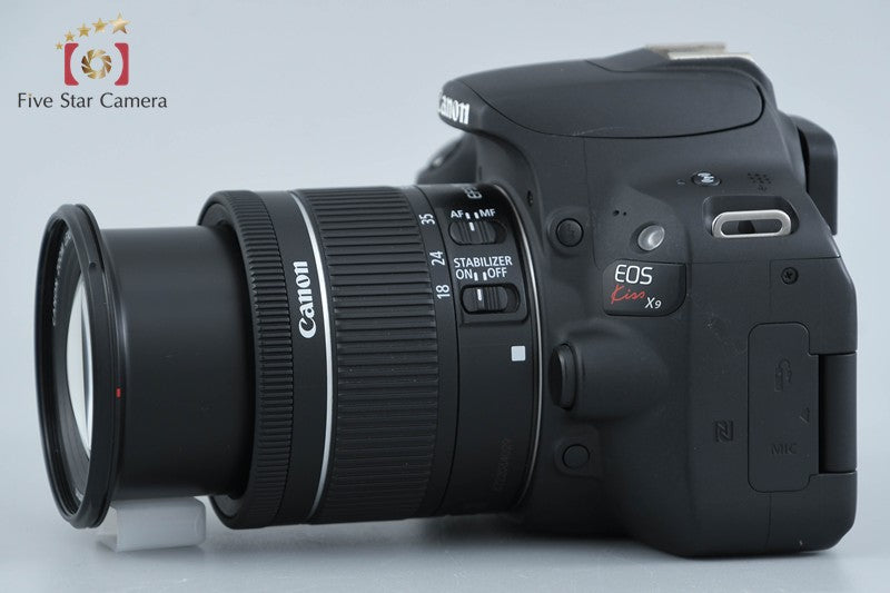 "Count 4,550" Canon EOS Kiss X9 / Rebel SL2 / 200D Black 24.2 MP DSLR 18-55 Lens