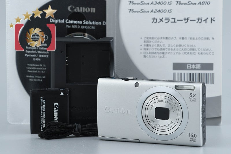 Canon PowerShot A2400 IS Silver 16.0 MP Digital Camera
