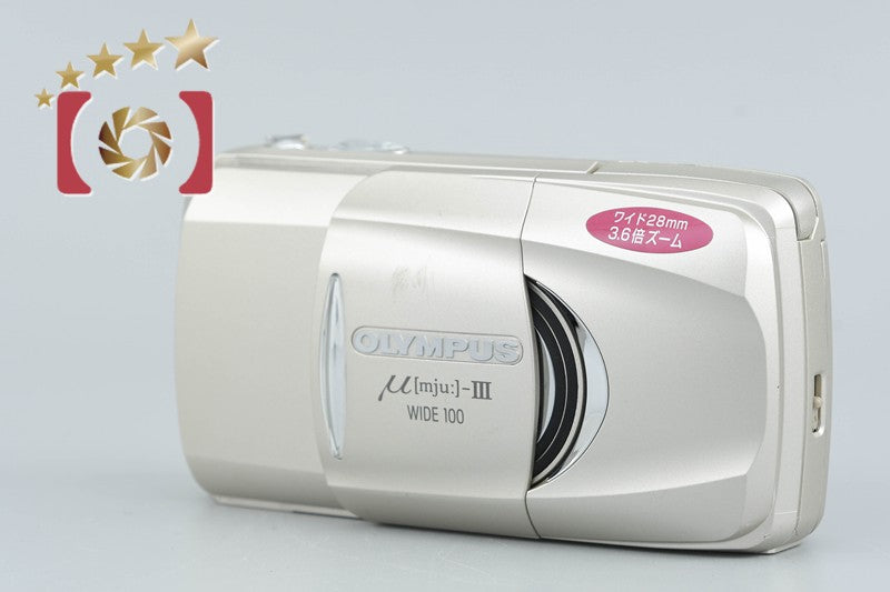 Olympus μ[mju:]-III WIDE 100 35mm Point & Shoot Film Camera