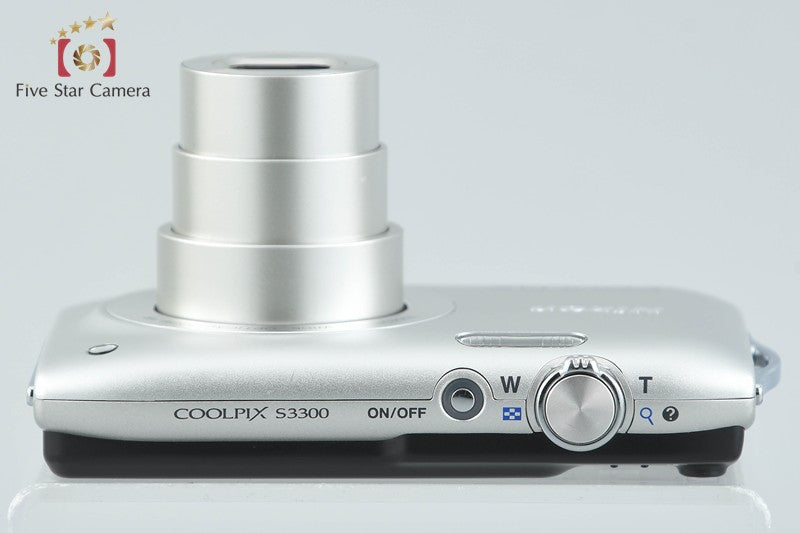 Nikon COOLPIX S3300 Crystal Silver 16.0 MP Digital Camera w/ Box