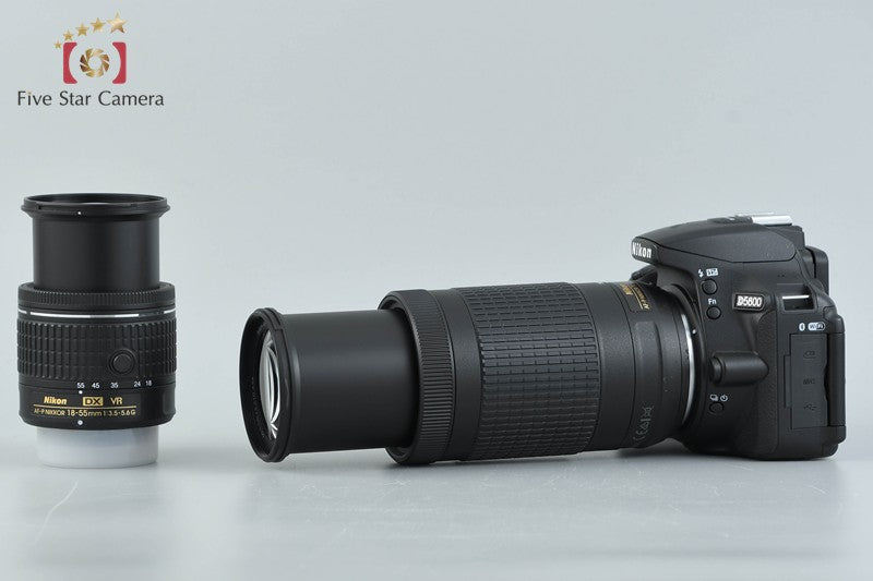 Count 2,242 Nikon D5600 24.2 MP SLR Digital Camera 18-55 70-300 VR Lenses