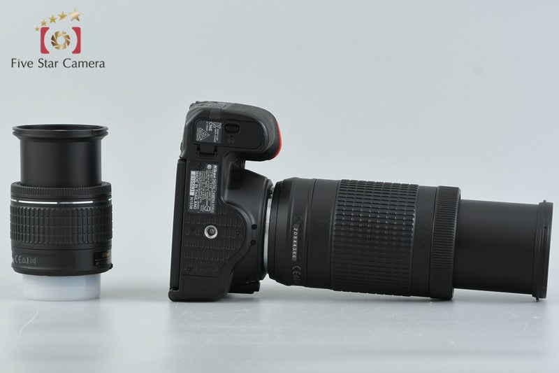 Count 2,242 Nikon D5600 24.2 MP SLR Digital Camera 18-55 70-300 VR Lenses