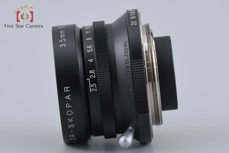Voigtlander COLOR-SKOPAR 35mm f/2.5 MC Black L39 LTM Leica Thread Mount Lens