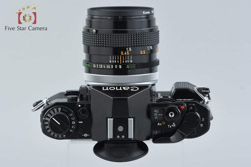 Canon A-1 Black 35mm SLR Film Camera + FD 50mm f/1.4 S.S.C.