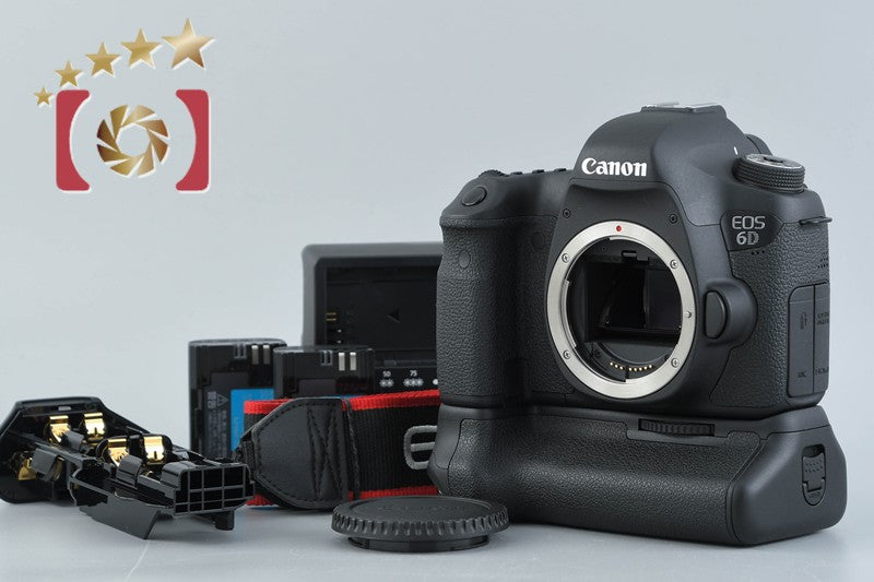 Count 649 Canon EOS 6D 20.2 MP Full Frame DSLR Camera + BG-E13 Battery Grip