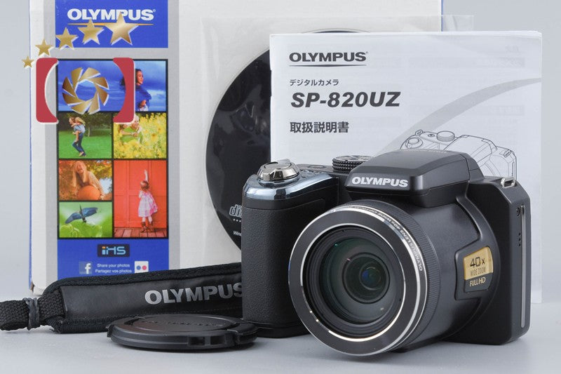 Olympus Stylus SP-820UZ Black 14.0 MP Digital Camera w/ Box