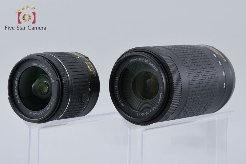 Nikon D3400 24.2 MP DSLR Black AF-P 18-55 70-300 VR Lenses