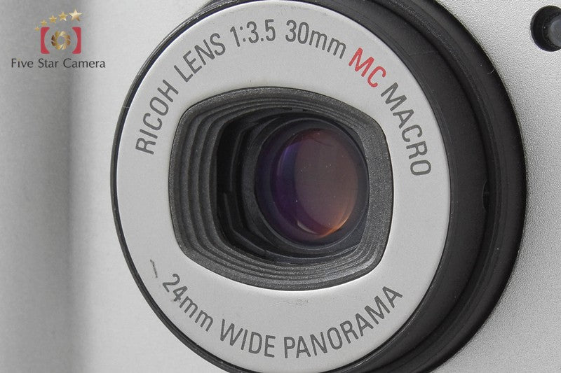 Ricoh R1s Platinum Silver 35mm Point & Shoot Film Camera w/ Box